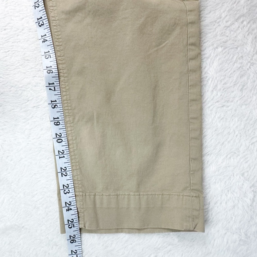 Everlane Khaki Chino Pants Womens 14 Straight Leg Cropped Cotton Stretch EUC - Picture 11 of 12